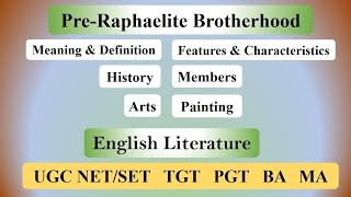 PreRaphaelite Brotherhood Movement in English Definition History Common Aspirations and Members [upl. by Waneta]