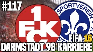 FIFA 16 KARRIEREMODUS 117  1 FC KAISERSLAUTERN  FIFA 16 KARRIERE SV DARMSTADT 98 S3EP34 [upl. by Krawczyk316]