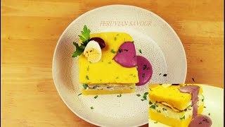 CAUSA  PERUVIAN POTATO SALAD WITH CHICKEN [upl. by Heloise]