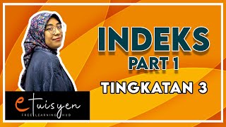 eTuisyen TINGKATAN 3 MATEMATIK Bab 1  Indeks Part 1 [upl. by Tegdirb]