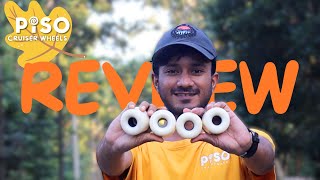 Piso Skateboard Cruiser wheels review  Tested on Indian Roads [upl. by Bixby]