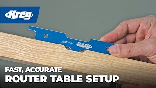 Fast Accurate Router Table Setup  Kreg Precision Router Table Setup Bars [upl. by Pepillo]