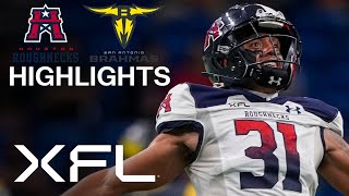 XFL Highlights  Houston Roughnecks vs San Antonio Brahmas [upl. by Sidonnie786]