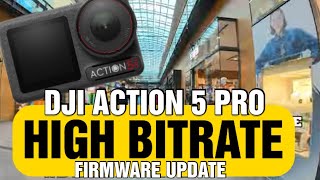 Test New High Bitrate DJI ACTION Osmo 5 Pro Sutter frames stabilization [upl. by Yesteb]