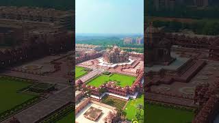 World most beautiful hindu temples Akshardham drone view shorts [upl. by Onoitna]