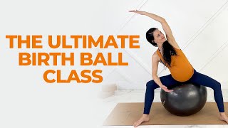 Create An Easier Birth By Doing These Birth Ball Exercises 3 x Weekly [upl. by Amihsat972]