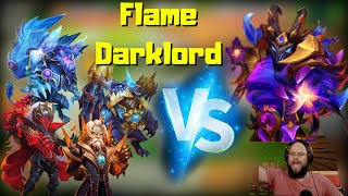 Flame Darklord vs Top Heroes  Castle Clash [upl. by Nicholson304]