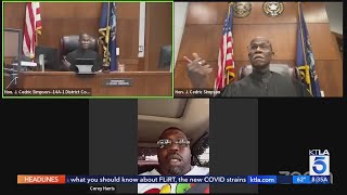 Video Judge dumbfounded by man with suspended license joining court Zoom call while driving [upl. by Gui]