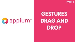 Appium Mobile Automation  Gestures Drag and Drop  Part 6 JS Testing Academy [upl. by Aronow]