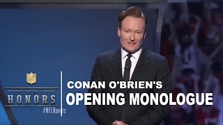 Conan OBriens Opening Monologue from the 2016 NFL Honors [upl. by Nairbo]