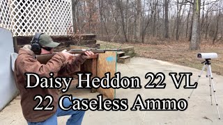 Daisy Heddon 22 VL  22 Caseless Ammo [upl. by Crescentia]