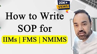 How to Write SOP for IIMs  FMS  NMIMS [upl. by Millford]