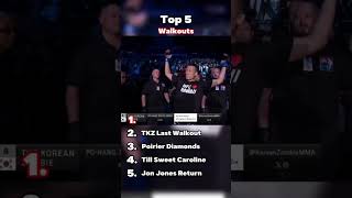 Top 5 WALKOUTS in the UFC ufc mma 👊🔥 [upl. by Auqenaj]