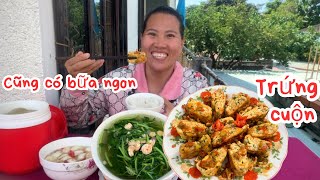 Chỉ cần Yêu Thương thì bữa ăn gì cũng ngon  TRỨNG CUỘN chưa khéo léo nhưng ăn vs cơm vẫn tuyệt vời [upl. by Omsare527]