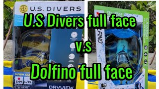 Us Divers full face snorkel mask vs Dolfino full face snorkel mask  BEST BANG FOR YOUR BUCK [upl. by Anitnauq619]