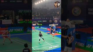 Chirag Shettys Hulk smash to finish the rally🤯🤯🔥🔥badminton chiragshetty satwiksairajrankireddy [upl. by Skill]