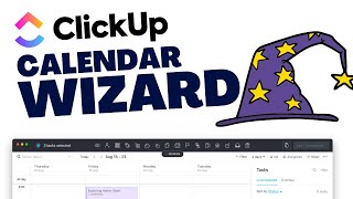 Select Wizard in Calendar View in ClickUp [upl. by Barr]