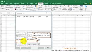 How to create increment number with or inside text in Excel [upl. by Eerbua]