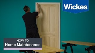 How to Hang an Interior Door with Wickes [upl. by Enerual102]