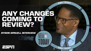 I asked Byron Spruell if the NBA will expand what plays are reviewable next season  NBA Today [upl. by Eimarej]