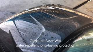 Carnauba Paste Wax （water repellent test） [upl. by Naened]