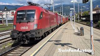 ÖBB 1116 060 mit einem gemischten Güterzug [upl. by Ynnavoeg]