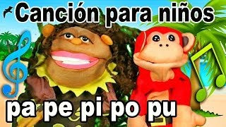 Canción pa pe pi po pu  El Mono Sílabo  Videos Infantiles  Educación para Niños [upl. by Asylla999]