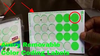 ✅ How To Use Avery Removable Color Coding Labels Review [upl. by Narda446]