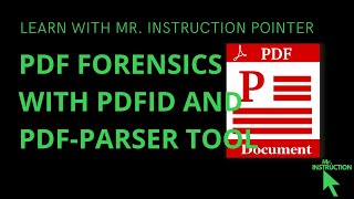 PDF Forensics Tutorial with pdfid and pdfparser Tool 2024 [upl. by Einatsed]