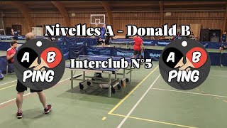 Nivelles A  Donald B Interclub N°5 [upl. by Latonia642]