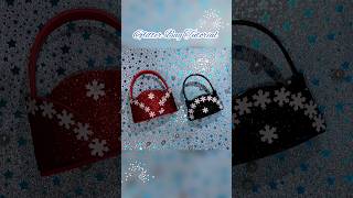 DIY Glitter Bag Tutorial  Christmas Decor 2023 Glitter Paper Bags  Home Decor Crafts christmas [upl. by Hennessy]