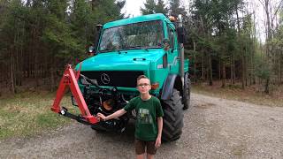 Unimog U1600 Agrar Vorstellung  OM366 LA 214 PS  Scharmüller K80  MB trac und Unimog im Einsatz [upl. by Phylis362]