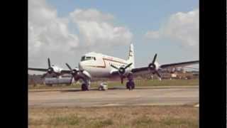 C54 Skymaster Startup and Takeoff [upl. by Aisyla]