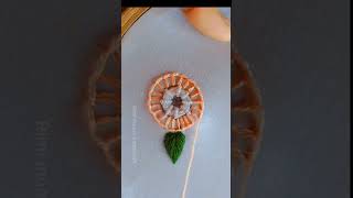 Flower embroidery design Hand embroidery shortvideo shorts [upl. by Sergeant]