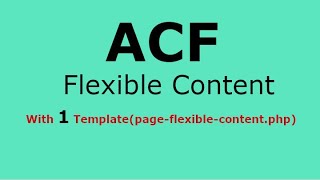 WordPress Web Page development using ACF PRO Flexible Content with Section Preview in backend [upl. by Aneeuqahs436]