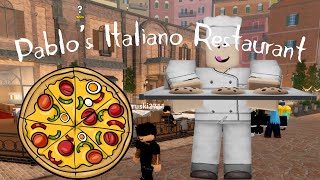 ROBLOX Italian Restaurant  Pablos Italiano Chef POV [upl. by Ainadi]