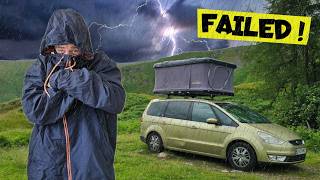 Testing My Roof Tent Camping in a Massive STORM  not a great night [upl. by Ingles]