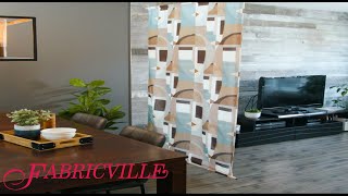 Fabricville amp Je Decor  Creating a fabric room divider [upl. by Nagiem]