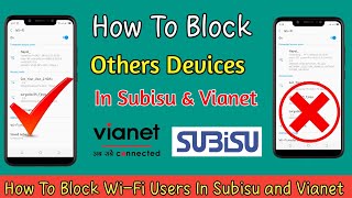 How To Block Other Devices In Your Wifi  MAC Filter Setup In Subisu and Vianet [upl. by Oijimer]