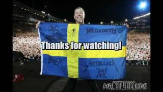 Metallica  Setlist and Photos Live Gothenburg July 03 2011 [upl. by Samid880]