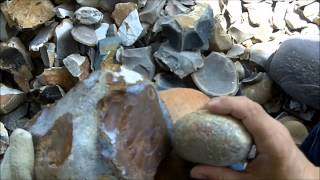 200  12 Spalling Chert Flint for Flintknapping [upl. by Aniez]