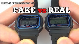 30 Ways to SPOT a FAKE CASIO F91W WATCH [upl. by Hteik]