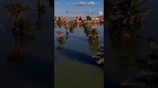 Sahara is hit by flash floods submerging dunes and palm trees [upl. by Eilsel]