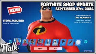 NEW THE INCREDIBLES ARE HERE Fortnite Item Shop September 27th 2024 Fortnite Chapter 5 [upl. by Ugo]