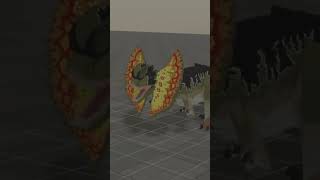 Jurassic blocky dilophosaurus roar animation teaser roblox gaming dilophosaurus ￼￼￼ [upl. by Airotnes]