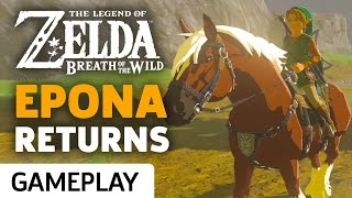 Zelda Breath of the Wild  Epona Gameplay [upl. by Ilhsa]