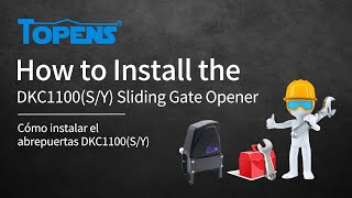 TOPENS DKC1100S Gate Opener Installation Video [upl. by Rawley]