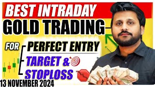 Intraday Trading Signals 13 November 2024 Live trading Gold trading strategy Xauusd live trading [upl. by Imarej]