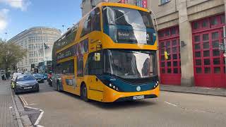 Buses in Bristol part 3 Includes badgerline streetdeck and Stagecoach gold E400MMC [upl. by Jessica]