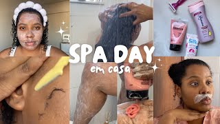 SPA DAY EM CASA NA REAL  CABELOS UNHAS DEPILAÇÃO BANHO PREMIUM com dicas [upl. by Yerffe]